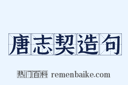 唐志契造句是什么意思的图片